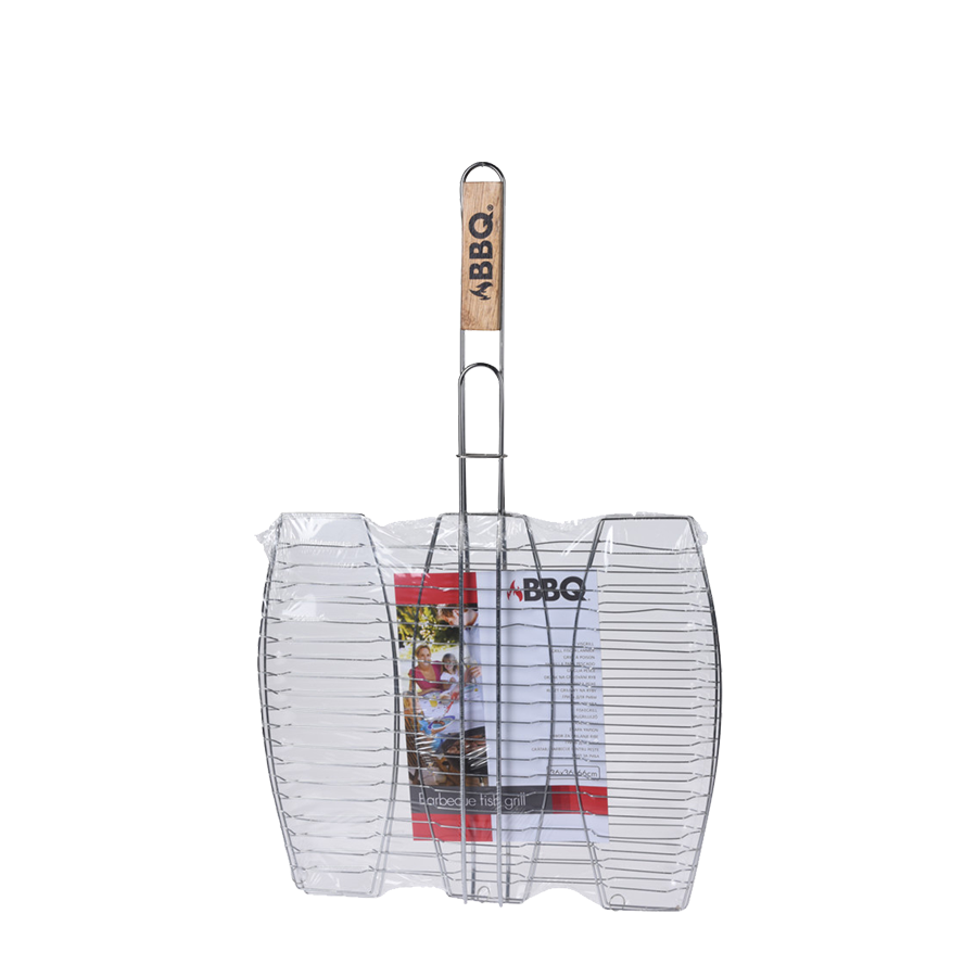 BBQ Grill Fischgrill Metall 36x36cm