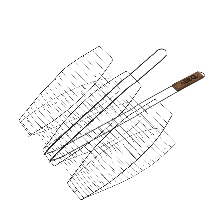 BBQ Grill Fischgrill Metall 36x36cm