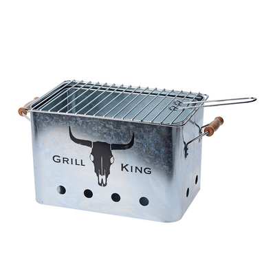 BBQ Grill silber 32x20x20cm
