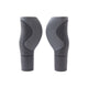 Ergonomisches Griffset - 2-Komponenten - 130 130 mm - Schwarzgrau - Mit Schneide - Lenkerendkappe