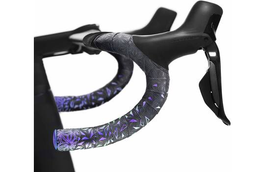 Supacaz – Super klebriges Kush Star Fade Lenkerband, violetter Refraktor