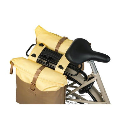 Basil Doppelte Fahrradtasche Vive Mik 28-35l 14 x 30 x 38 cm – Sandgelb