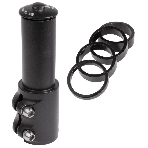 M-Wellenhöhe Adapter 28,6 115 28,6 mm Schwarz