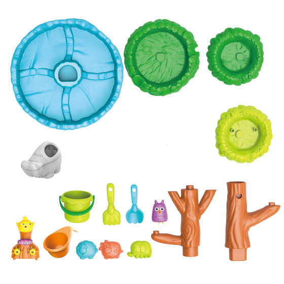 Strandspielzeug Zanden Wassertabelle mit Accessoires 16-piefe