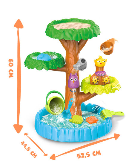 Strandspielzeug Zanden Wassertabelle mit Accessoires 16-piefe