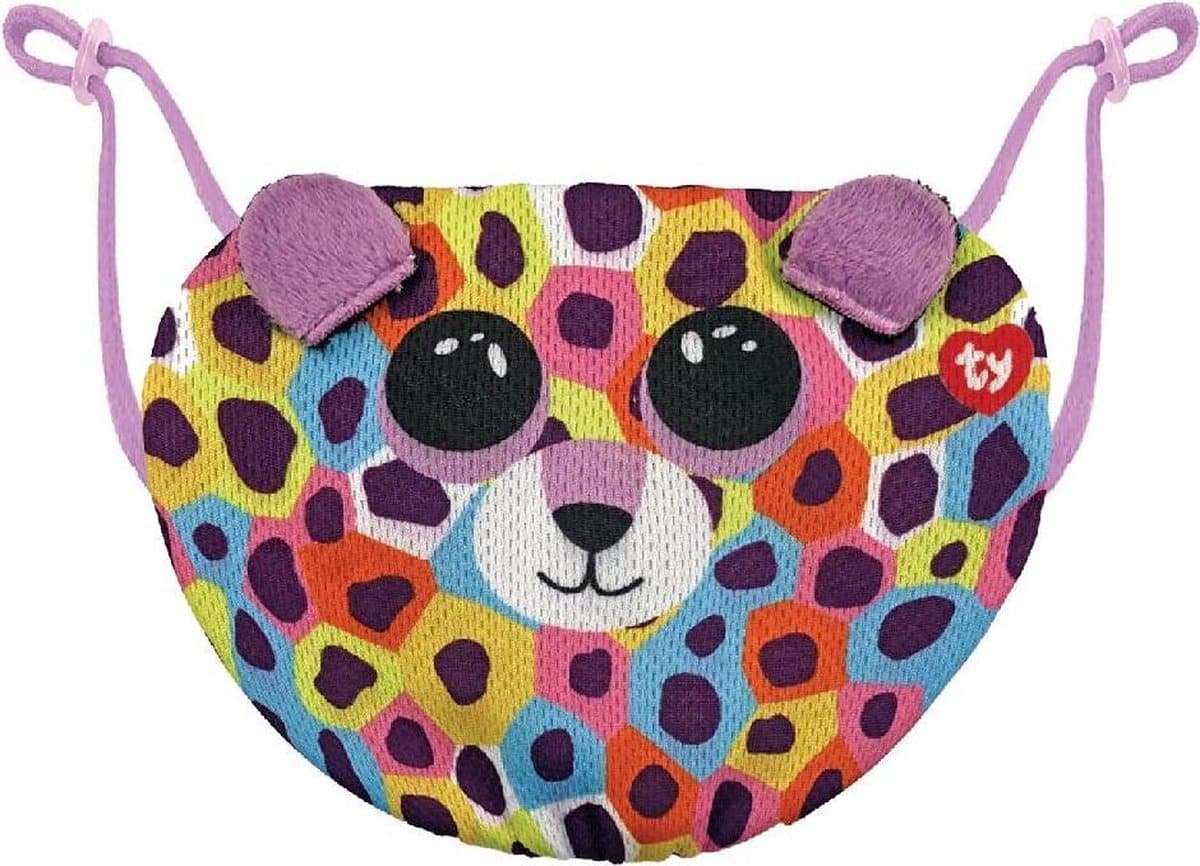 Mundkappe Giselle Leopard, wiederverwendbar und waschbar