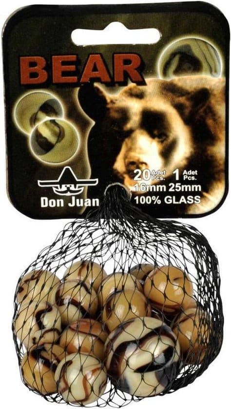 Adic Bear Murmeln 20 Murmeln + 1 Big Marmor