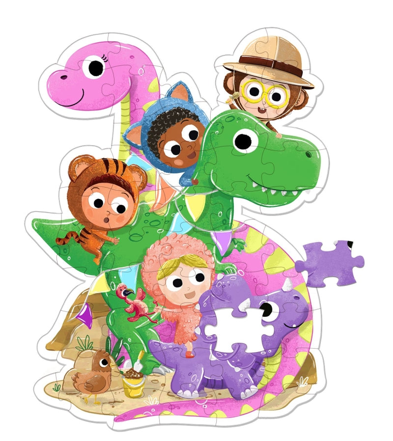 Clavis Biest XXL-Puzzle – Dinosaurier!