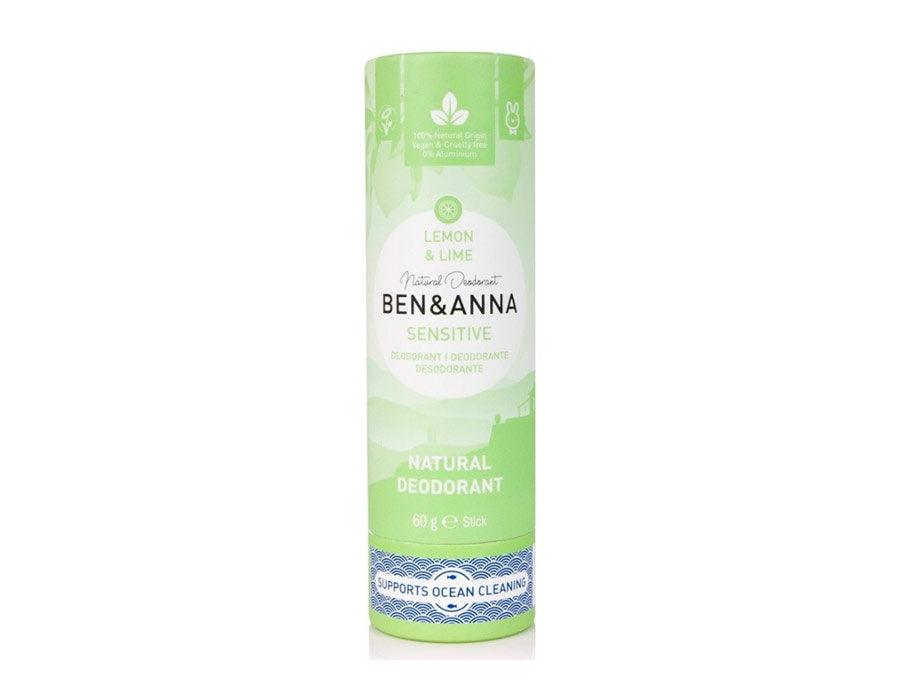 Ben Anna Deodorant in Papertube -empfindlichem Zitronenlimetten 60 Gramm