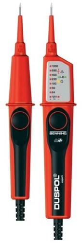 Benning Spannungsdurchgangsprüfer | 12–1000 V Wechselstrom, Gleichstrom, Kat. IV, 600 V, Kat. III, 1000 V | 1 Stück - 050262 - 050262