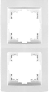 Benson 2-fach Abdeckrahmen weiß - 4650018 - afbeelding 1