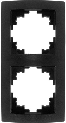 Benson 2-fach Abdeckrahmen schwarz - 4650038