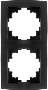 Benson 2-fach Abdeckrahmen schwarz - 4650038 - afbeelding 1