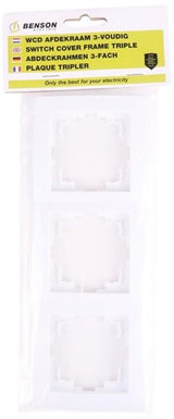 Benson 3-fach Abdeckrahmen weiß - 4650019 - afbeelding 2