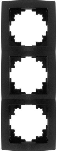 Benson 3-fach Abdeckrahmen schwarz - 4650039