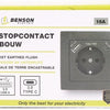 Benson Einbausteckdose RA + USB und USB-C schwarz - 4650032