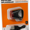 Benson LED-Fahrradlampe USB wiederaufladbar rot - 5700340