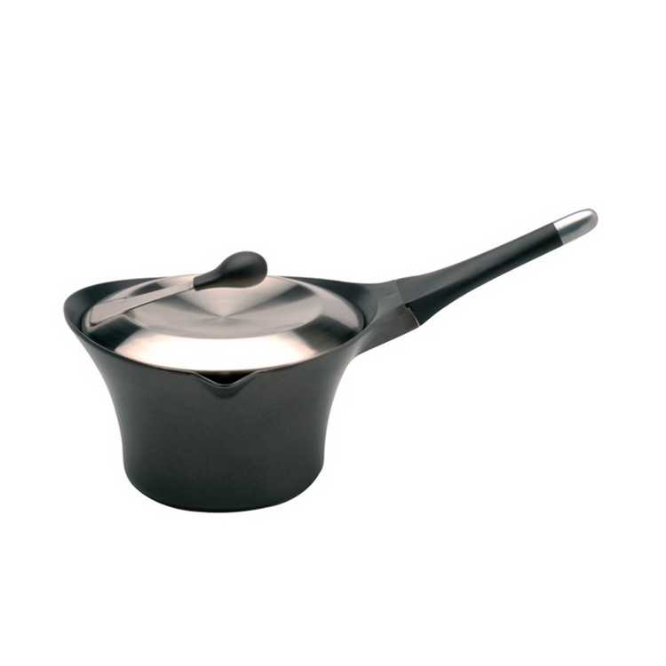 Berghoff Auriga Kochtopf mit Deckel, abnehmbarem Griff, schwarz, ø20 cm
