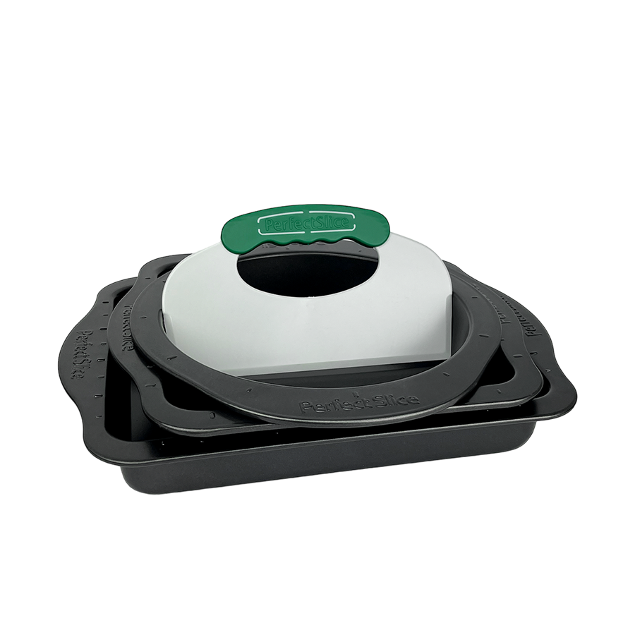 Berghoff Kuchenform-Set mit Schneidehilfe Anthrazit 4-teilig