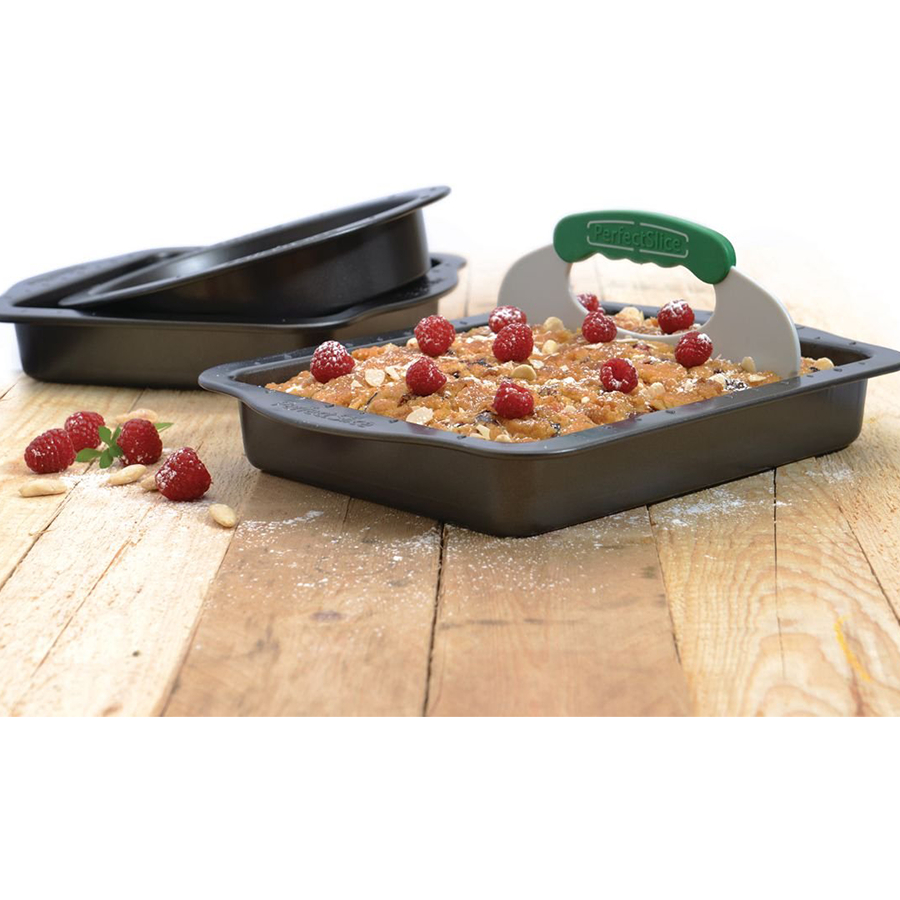 Berghoff Kuchenform-Set mit Schneidehilfe Anthrazit 4-teilig