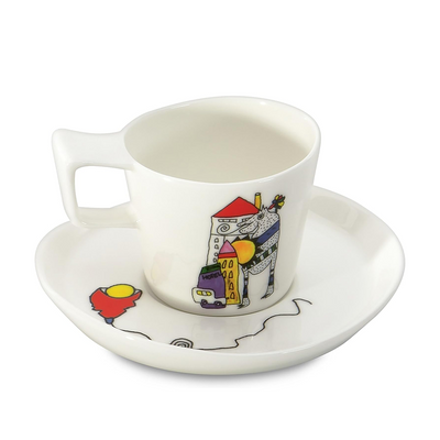 Berghoff Eclipse Espressotasse mit Codriez-Teller, 2 Stück
