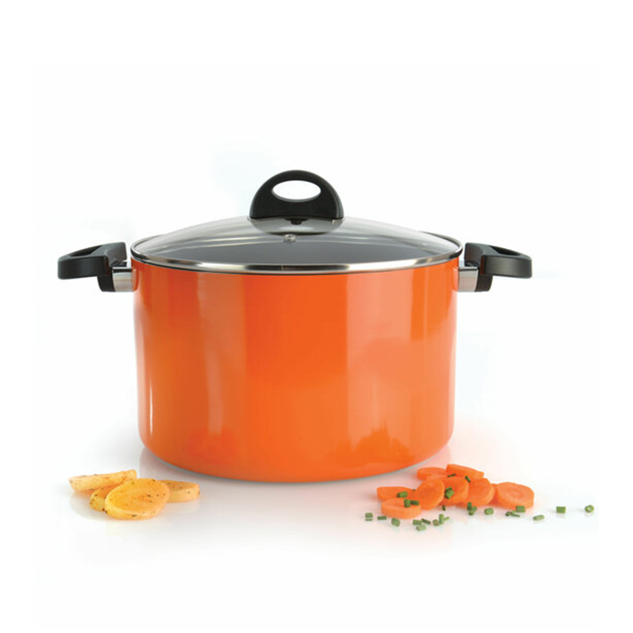 Berghoff Eclipse Kochtopf mit Deckel orange ø24cm