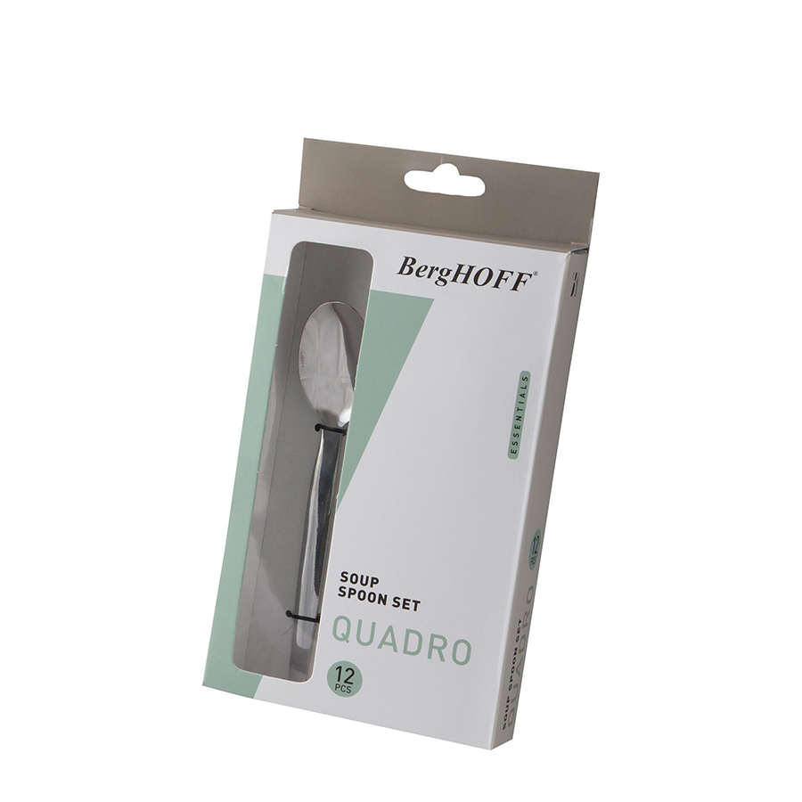 Berghoff Essentials Suppenlöffel Quadro 12 Stück
