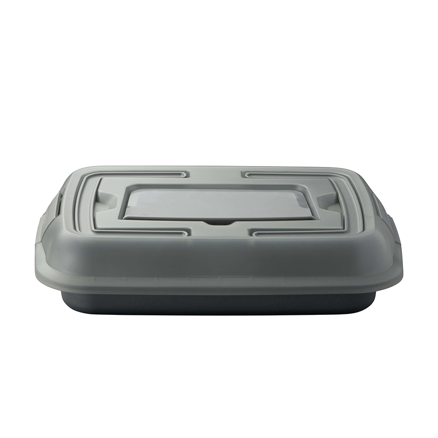 Pic Berghoff Edelstein-Backform mit Deckel und Ausstecher grau