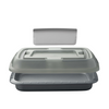 Pic Berghoff Edelstein-Backform mit Deckel und Ausstecher grau