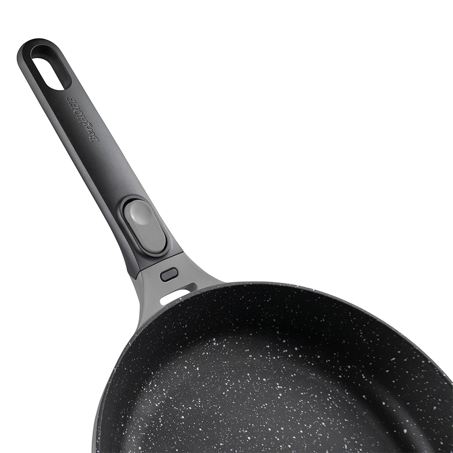 Berghoff Edelstein-Bratpfanne mit abnehmbarem Griff, bleib kühl, grau, ø20 cm