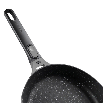 Berghoff Edelstein-Bratpfanne mit abnehmbarem Griff, bleib kühl, grau, ø20 cm