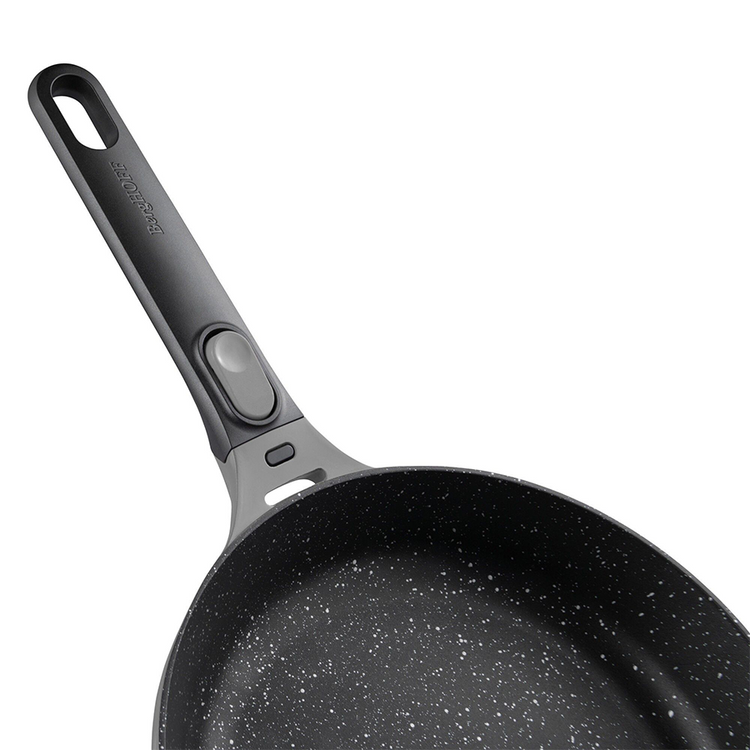 Berghoff Edelstein-Bratpfanne mit abnehmbarem Griff, bleib kühl, grau, ø20 cm