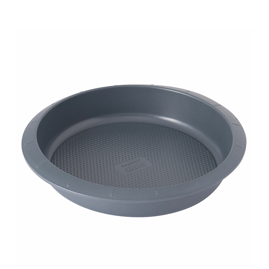 Berghoff Edelstein-Kuchenform rund grau 27x25,5x5cm