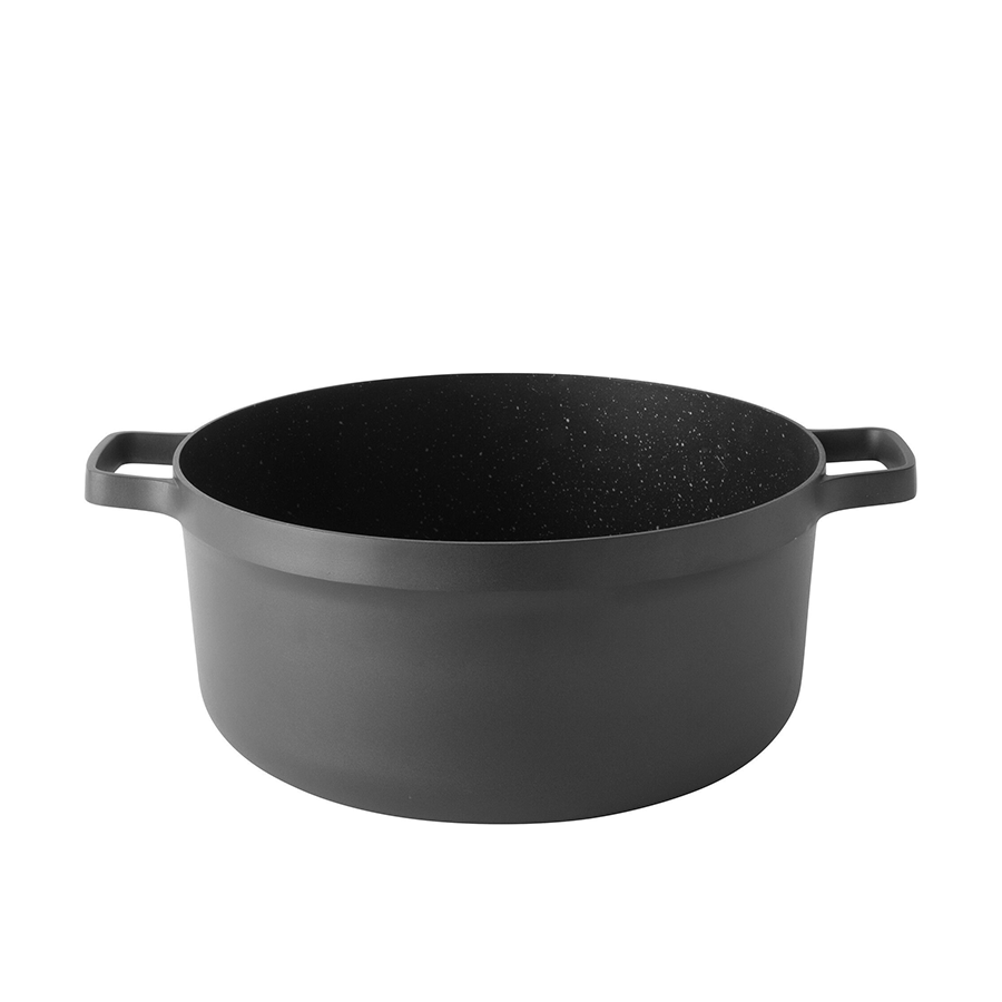 Berghoff Edelsteinkochtopf mit Deckel schwarz ø28cm