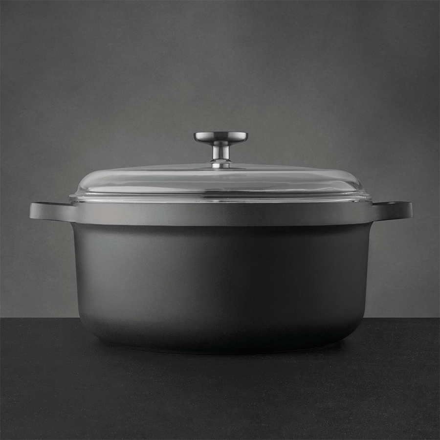 Berghoff Edelsteinkochtopf mit Deckel schwarz ø28cm