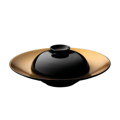 Berghoff Edelstein-Präsentationsteller und -schale aus Schwarzgold