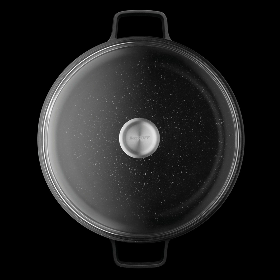 Berghoff Gem Schmorpfanne 2 Griffe mit Deckel schwarz ø28cm