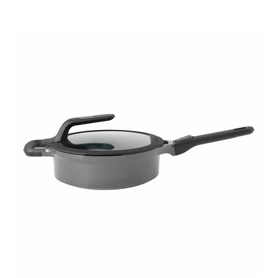 Berghoff Gem Schmorpfanne mit Deckel Stay Cool Grey ø24cm
