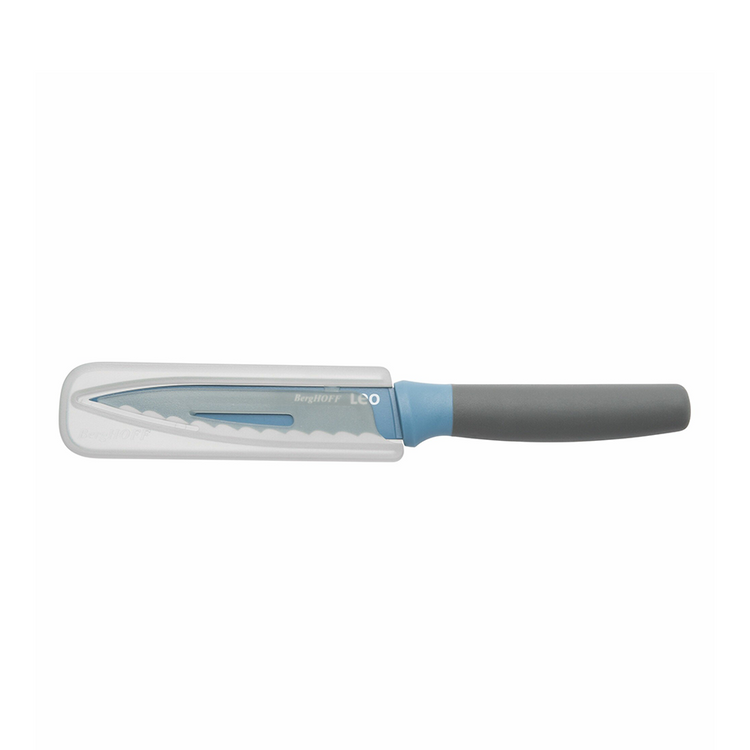 Berghoff Leo Lite Universalmesser mit Wellenschliff und Schutzhülle