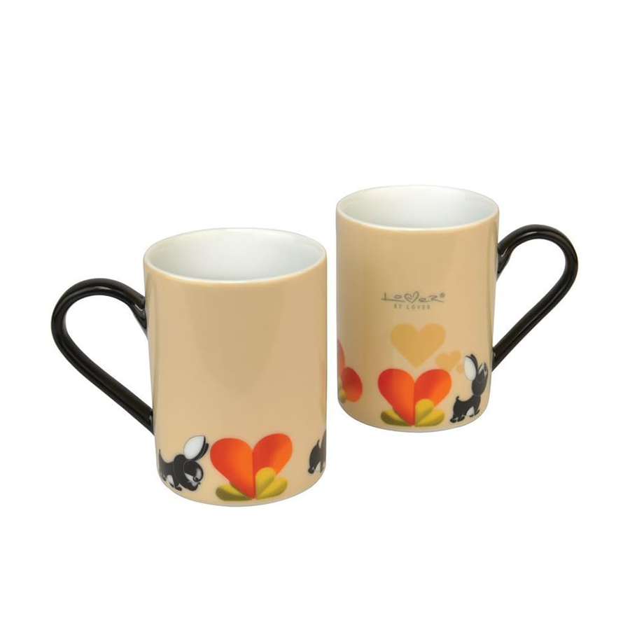 Berghoff Lover by Lover Kaffeebecher orange 350ml 2 Stück