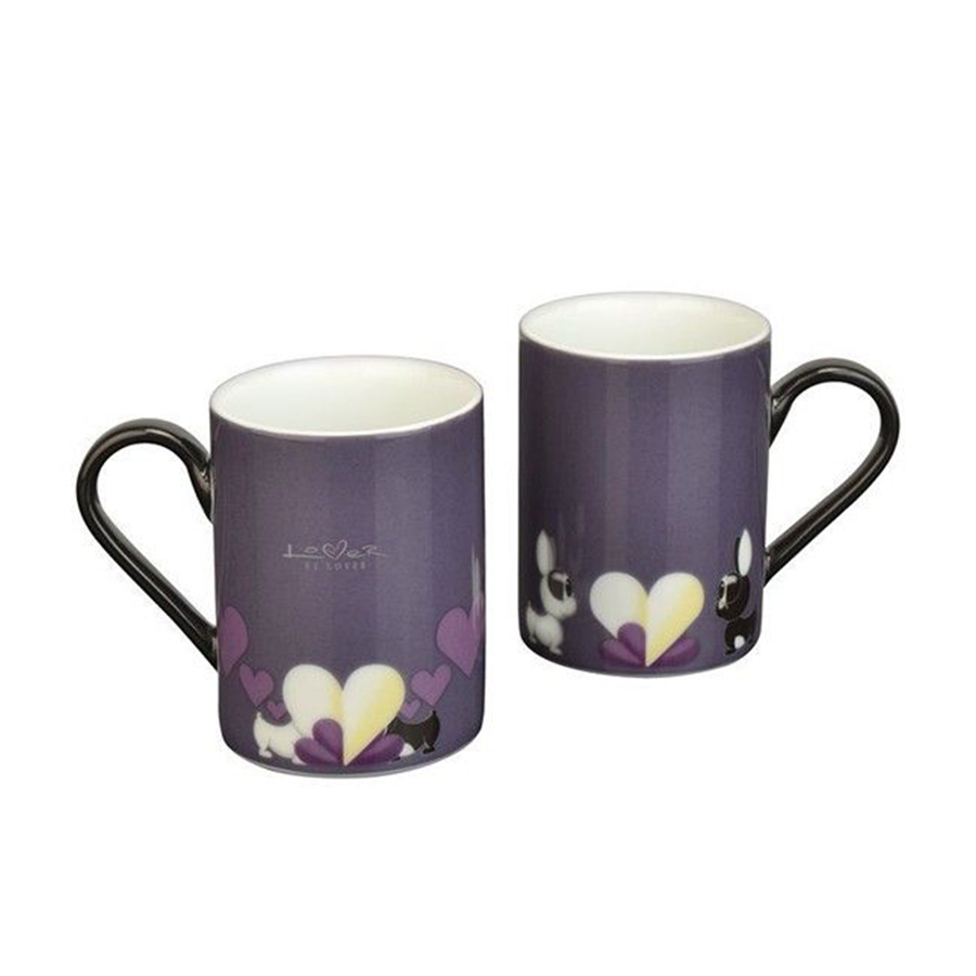 Berghoff Lover by Lover Kaffeebecher lila 350 ml 2 Stück
