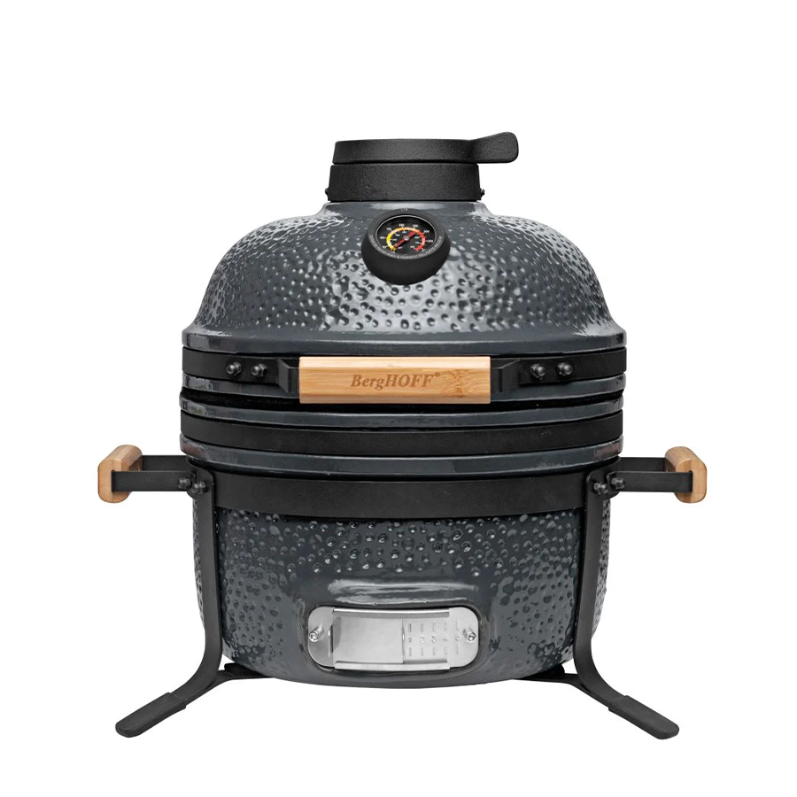 Berghoff Ron Keramikgrill mittel steingrau 40cm 5-teilig