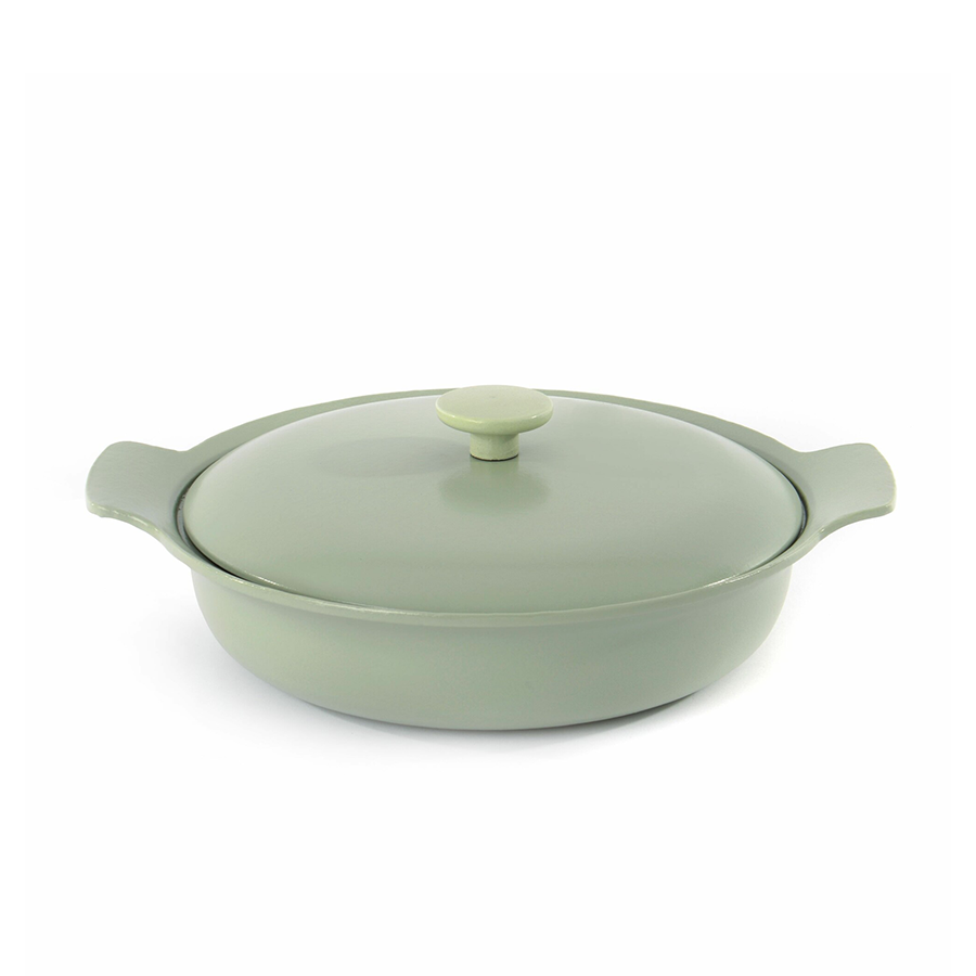 Berghoff Ron Schmorpfanne mit Deckel Gusseisen grün ø28cm