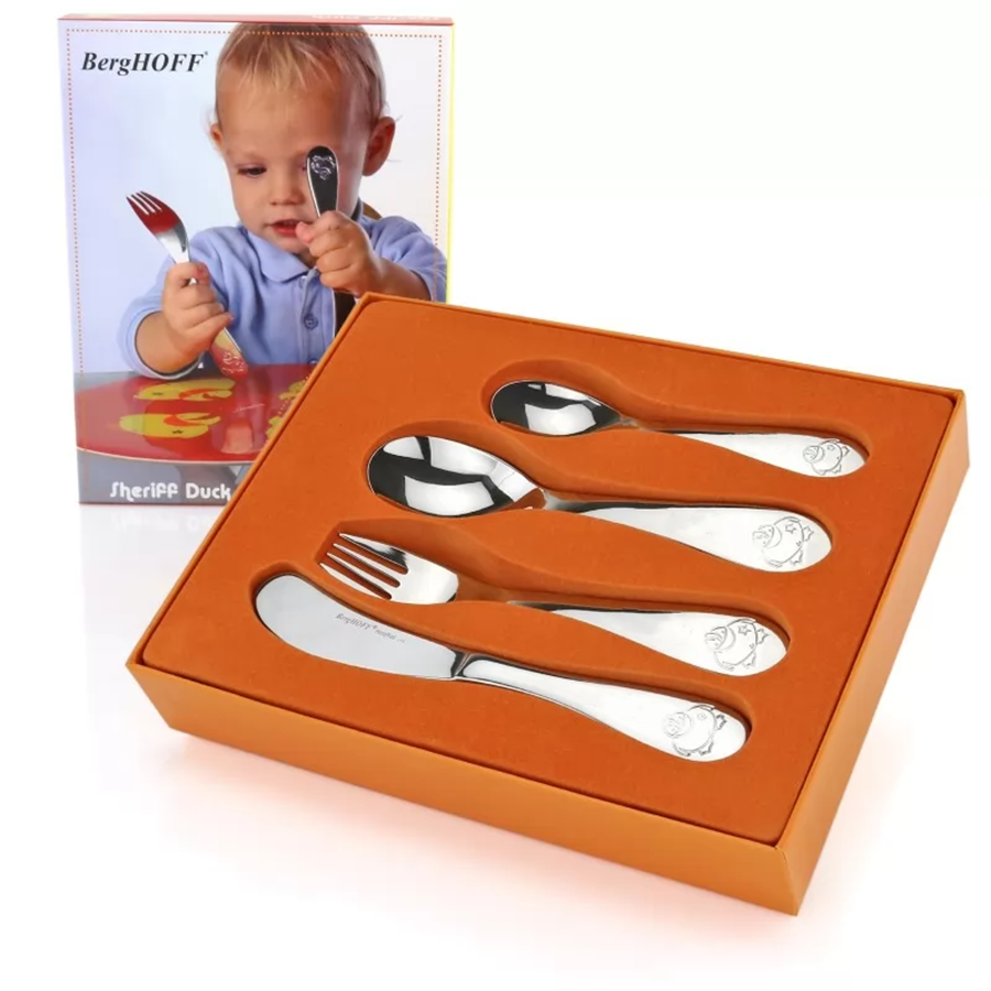 Berghoff Sheriff Duck Besteckset Baby 4-teilig