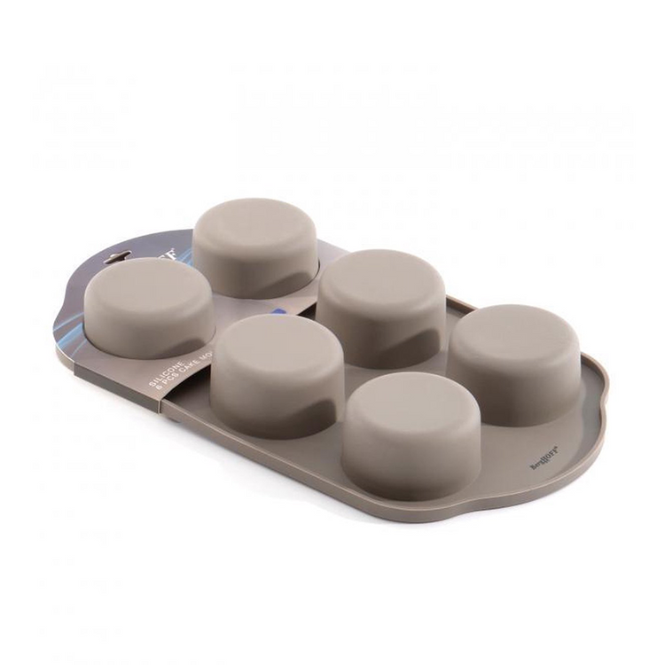 Berghoff Studio Muffinform mit 6 Förmchen Silikon beige 32,5x19x4cm
