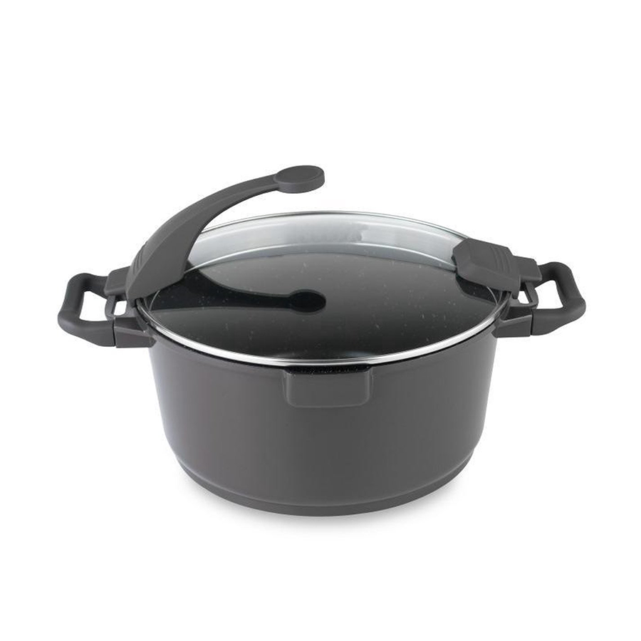 Berghoff Jungfrau Kochtopf mit Deckel schwarz ø16cm