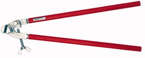Biegezange für Dachrinnenstützen von Bessey | L.680 mm Nut-B.10 mm Gewicht 3,15 kg | Temperiereisenkopf | für Dachrinneneisen bis 40x6 mm | 1 Stück - d396 - d396