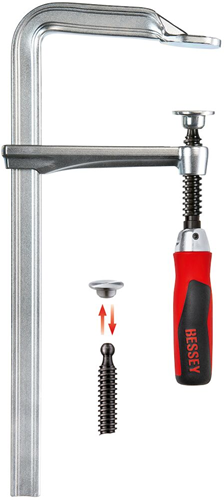Bessey-Klemme | ganz aus Stahl | 300 120mm | Klappgriff - gz3012kg