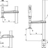 Bessey Spannelement mit einem festen Spangeon TW28-30-14-2K
