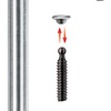 Bessey-Hochleistungsklemme mit Gusshalterungen TGK-K 3000 120 - TGK300K